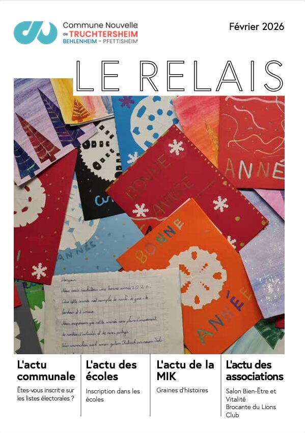 Carte de voeux pour la nouvelle année, couverture bulletin municipal
