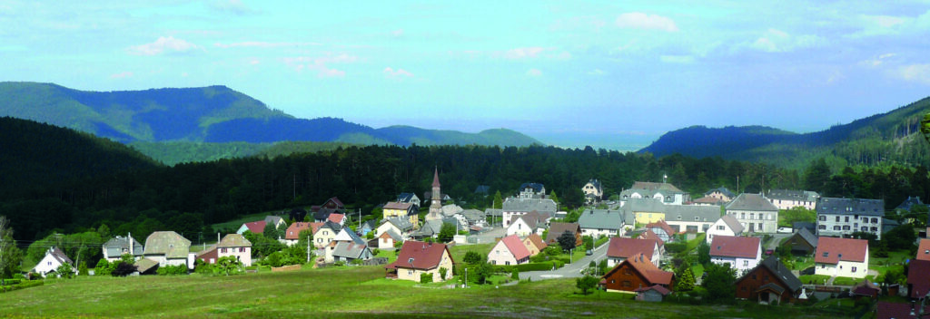 Photo du paysage du village d'Aubure