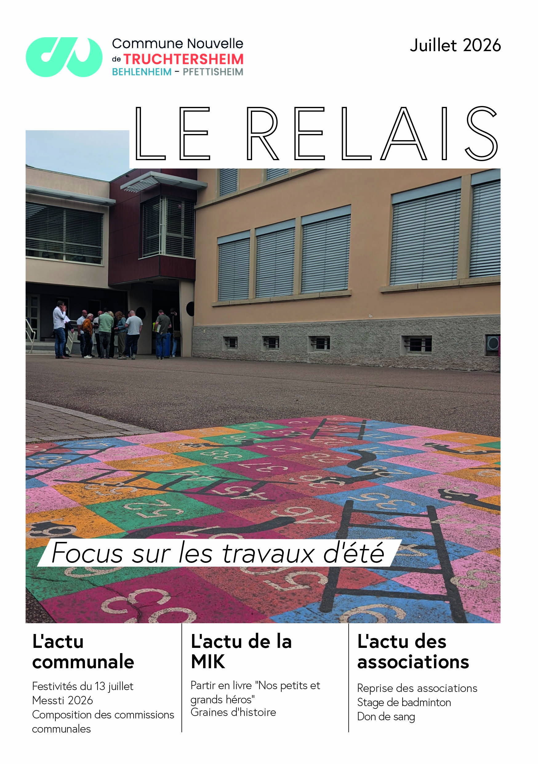 Première page du Relais de juillet 2027