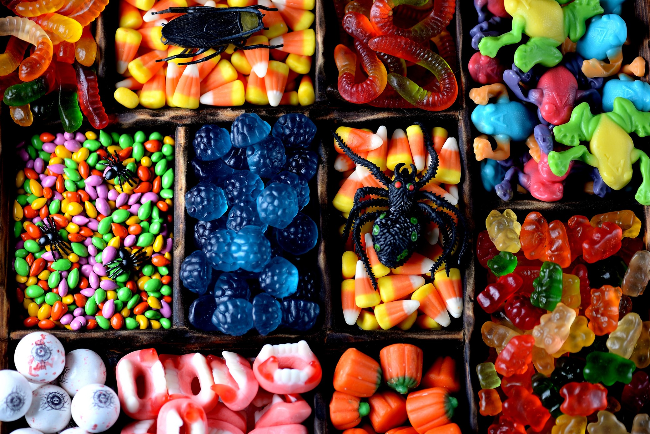assortiment de bonbons d'halloween